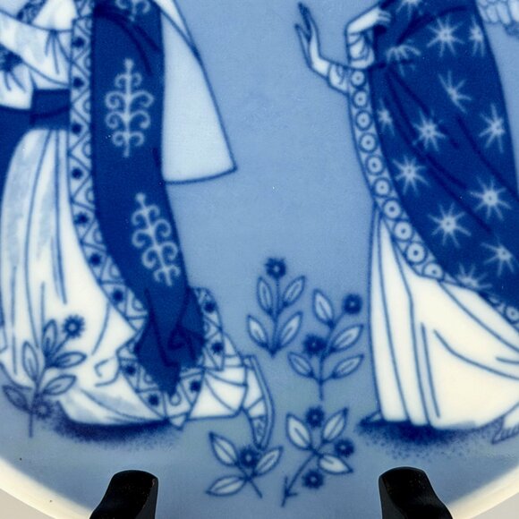 1973 “Julen” Christmas Plate Bebudelsen Promise of the Saviour Angel & Mary - Picture 5 of 8
